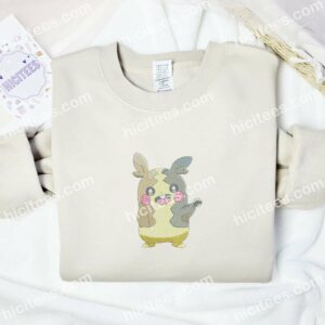 Morpeko Pokemon Anime Embroidered Shirt 2 Morpeko Pokemon Anime Embroidered Shirt