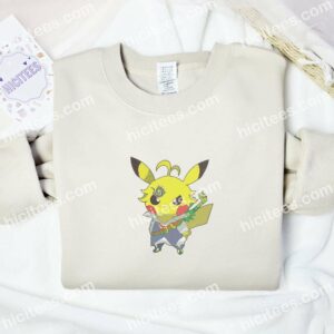 Pikachu Cosplay Meliodas Pokemon Anime Embroidered Shirt 2 Pikachu Cosplay Meliodas Pokemon Anime Embroidered Shirt