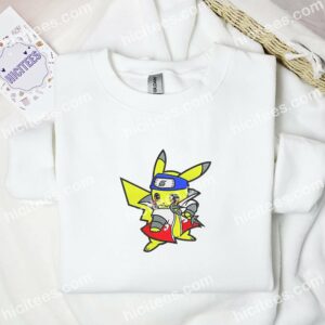 Pikachu Cosplay Minato Pokemon Anime Embroidered Shirt 1 Pikachu Cosplay Minato Pokemon Anime Embroidered Shirt 3