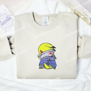 Pikachu Cosplay Sasuke Pokemon Anime Embroidered Shirt 2 Pikachu Cosplay Sasuke Pokemon Anime Embroidered Shirt