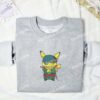 Pikachu Cosplay Zoro Pokemon Anime Embroidered Shirt