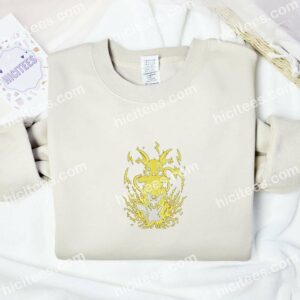 Raichu And Pikachu Pokemon Anime Embroidered Shirt 2 Raichu And Pikachu Pokemon Anime Embroidered Shirt
