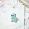 Squirtle Sunglasses Pokemon Anime Embroidered Shirt