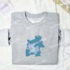 Squirtle Wartortle Blastoise Pokemon Anime Embroidered Shirt