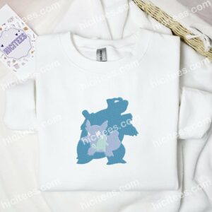 Squirtle Wartortle Blastoise Pokemon Anime Embroidered Shirt 1 Squirtle Wartortle Blastoise Pokemon Anime Embroidered Shirt 3