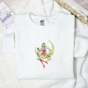 Usagi Tsukino Cosplay Santa Xmas Sailor Moon Anime Embroidered Shirt 1 Usagi Tsukino Cosplay Santa Xmas Sailor Moon Anime Embroidered Shirt 3