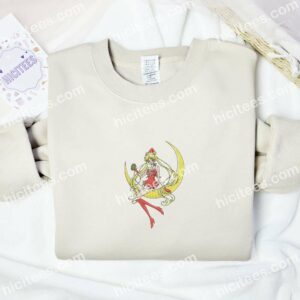 Usagi Tsukino Cosplay Santa Xmas Sailor Moon Anime Embroidered Shirt 2 Usagi Tsukino Cosplay Santa Xmas Sailor Moon Anime Embroidered Shirt
