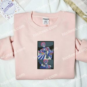 Akaza Demon Slayer Anime Embroidered Shirt 2 Akaza Demon Slayer Anime Embroidered Shirt