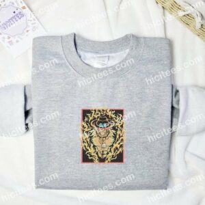 Ace Fire One Piece Anime Embroidered Shirt 1 Ace Fire One Piece Anime Embroidered Shirt 3