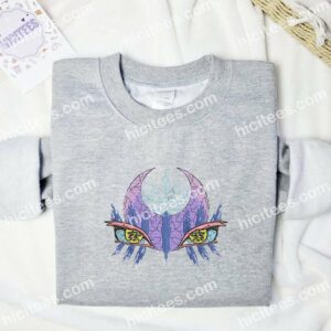 Akaza Eyes Demon Slayer Anime Embroidered Shirt 1 Akaza Eyes Demon Slayer Anime Embroidered Shirt 3