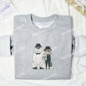 Anya And Bond Spy x Family Anime Embroidered Shirt 1 Anya And Bond Spy x Family Anime Embroidered Shirt 3
