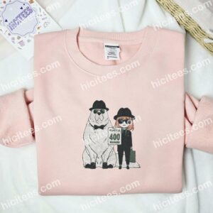 Anya And Bond Spy x Family Anime Embroidered Shirt 2 Anya And Bond Spy x Family Anime Embroidered Shirt