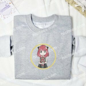 Anya Cute Spy x Family Anime Embroidered Shirt 1 Anya Cute Spy x Family Anime Embroidered Shirt 3 1