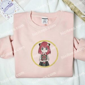 Anya Cute Spy x Family Anime Embroidered Shirt 2 Anya Cute Spy x Family Anime Embroidered Shirt 1