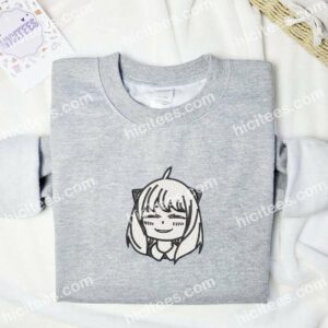 Anya Heh Face Spy x Family Anime Embroidered Shirt 3 2