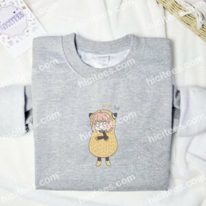 Anya Peanut Suit Spy x Family Anime Embroidered Shirt 3