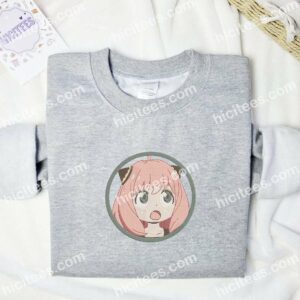 Anya Shocked Face Spy x Family Anime Embroidered Shirt 1 Anya Shocked Face Spy x Family Anime Embroidered Shirt 3