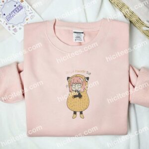 Anya Peanut Suit Spy x Family Anime Embroidered Shirt