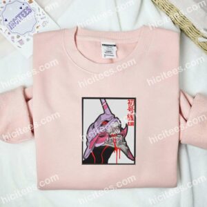 EVA 01 Neon Genesis Evangelion Anime Embroidered Shirt