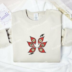 Kokushibo Eyes Demon Slayer Anime Embroidered Shirt 3 1
