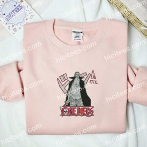 Shanks Cool One Piece Anime Embroidered Shirt 2 Shanks Cool One Piece Anime Embroidered Shirt