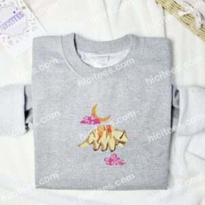 Aang Sleeping on Appa Avatar Anime Embroidered Shirt 3