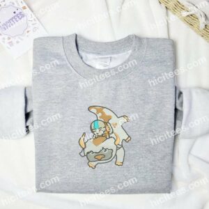 Appa And Aang Avatar Anime Embroidered Shirt 1 Appa And Aang Avatar Anime Embroidered Shirt 3