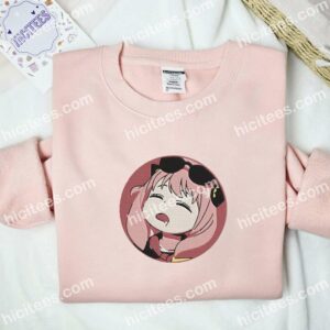 Anya Sleeping Spy x Family Anime Embroidered Shirt 2 Anya Sleeping Spy x Family Anime Embroidered Shirt