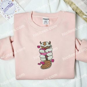 Appa Avatar Anime Embroidered Shirt 2 Appa Avatar Anime Embroidered Shirt 1