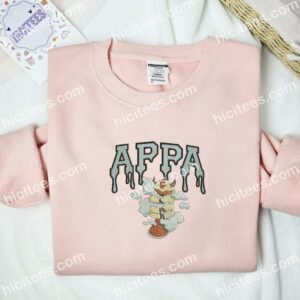 Appa Avatar Anime Embroidered Shirt 2 Appa Avatar Anime Embroidered Shirt 4
