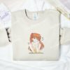 Asuka Sexy Neon Genesis Evangelion Anime Embroidered Shirt