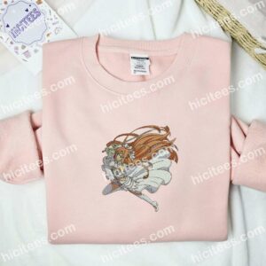 Asuna Yuuki Sword Art Online Anime Embroidered Shirt 2 Asuna Yuuki Sword Art Online Anime Embroidered Shirt