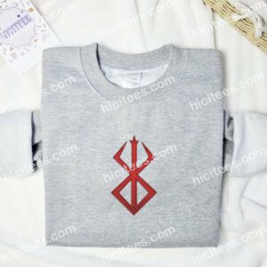 Brand of Sacrifice Berserk Anime Embroidered Shirt 3