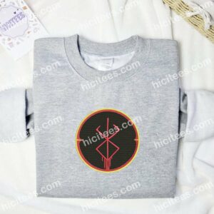 Brand of Sacrifice Berserk Anime Embroidered Shirt 1 Brand of Sacrifice Berserk Anime Embroidered Shirt 3 1
