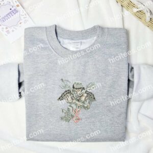 Guts Cool Berserk Anime Embroidered Shirt 1 Guts Cool Berserk Anime Embroidered Shirt 3