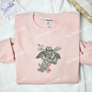 Guts Cool Berserk Anime Embroidered Shirt 2 Guts Cool Berserk Anime Embroidered Shirt