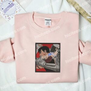 Guts and Elf Berserk Anime Embroidered Shirt 2 Guts and Elf Berserk Anime Embroidered Shirt