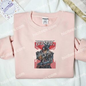 Guts Cool Berserk Anime Embroidered Shirt 2 Guts Cool Berserk Anime Embroidered Shirt 1