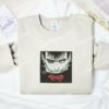 Guts Smiling Berserk Anime Embroidered Shirt