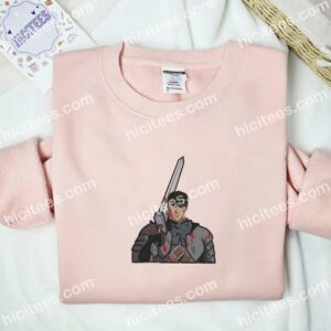 Guts Sword Berserk Anime Embroidered Shirt 2 Guts Sword Berserk Anime Embroidered Shirt
