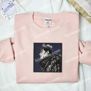 Guts Side Face Berserk Anime Embroidered Shirt 2 Guts Side Face Berserk Anime Embroidered Shirt