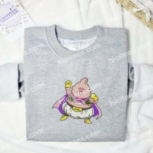 Majin Buu Dragon Ball Anime Embroidered Shirt 1 Majin Buu Dragon Ball Anime Embroidered Shirt 3