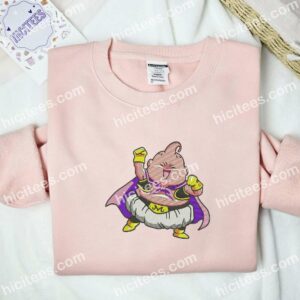 Majin Buu Dragon Ball Anime Embroidered Shirt 2 Majin Buu Dragon Ball Anime Embroidered Shirt