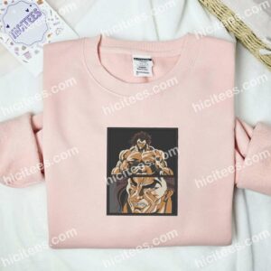 Yujiro Hanma Baki the Grappler Anime Embroidered Shirt