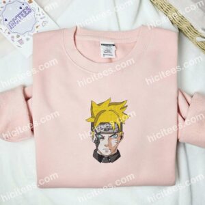Boruto Naruto Next Generations Anime Embroidered Shirt 2 Boruto Naruto Next Generations Anime Embroidered Shirt 1
