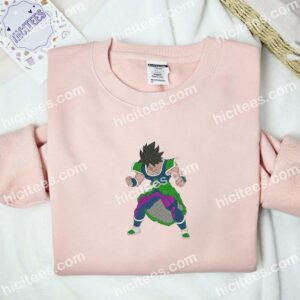 Broly Dragon Ball Anime Embroidered Shirt 2 Broly Dragon Ball Anime Embroidered Shirt