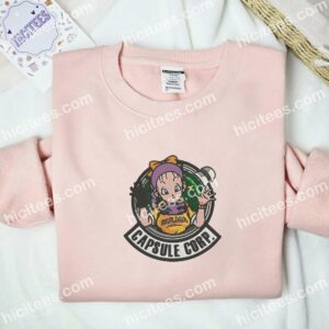 Bulma Dragon Ball Anime Embroidered Shirt 2 Bulma Dragon Ball Anime Embroidered Shirt