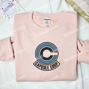 Capsule Corp Dragon Ball Anime Embroidered Shirt 2 Capsule Corp Dragon Ball Anime Embroidered Shirt