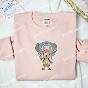 Chopper Cute One Piece Anime Embroidered Shirt 2 Chopper Cute One Piece Anime Embroidered Shirt 1