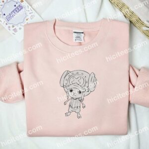 Chopper Angry One Piece Anime Embroidered Shirt 2 Chopper Angry One Piece Anime Embroidered Shirt